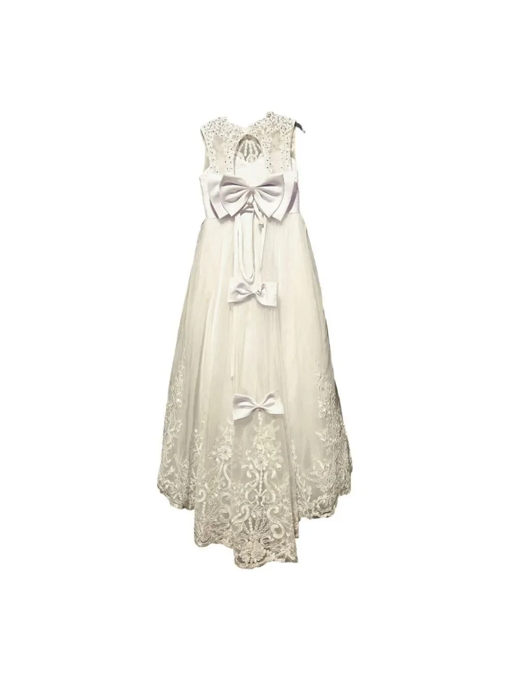 Flower Girl Dress Size 9 White